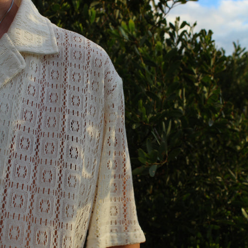 The Cream Cuban Button-Up