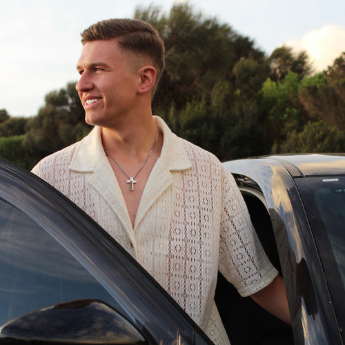 The Cream Cuban Button-Up